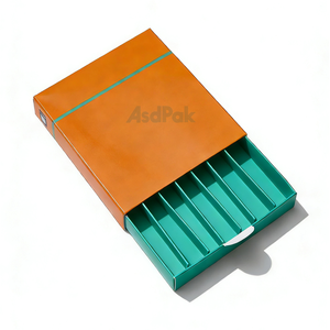 <b>Biodegradable</b> Waterproof Art <b>Paper</b> Pre Packaging Roll Boxes with Embossing Custom Logo & Design 10 Pcs - Product Image 5