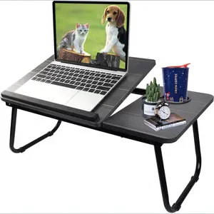 Laptop Desk Foldable Laptop Table, Portable Laptop Bed Tray with The Cup Slot for Eating Breakfast,Reading,Watching Movie on Bed