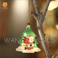 Chaîne de lumière LED décorative de Noël étanche étoile à cinq branches lanterne lettre lumières d'ambiance suspendues lumineuses
