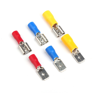 Terminales Aislados FDD2 Azules de Presión en Frío, Terminales Hembra y Macho Faston, Conectores de Cable - Product Image 1