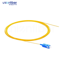 Prix usine Pigtail fibre optique SC monomode APC UPC 0.3dB 0.9mm 2.0mm gaine LSZH PVC FTTH FTTX