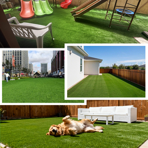 <span class=keywords><strong>Gazon</strong></span> artificiel, surface d'apparence naturelle, toucher doux, fil PE, approvisionnement <span class=keywords><strong>en</strong></span> vrac pour l'aménagement paysager des jardins - Product Image 6