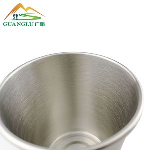 Taza de cerveza de acero inoxidable Guanglu, taza portátil de una sola capa para acampar, 500ml - Product Image 4