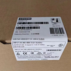 Nouveaux onduleurs industriels SINAMICS V20 3AC 3kW 4kW 5.5kW SANS FILTRE 6SL3210-5BE23-0UV0 6SL3210-5BE24-0UV0 6SL3210-5BE25-5UV0 - Product Image 1
