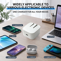Chargeur Type C 30W OEM ODM, chargeur rapide PD, chargeur de téléphone avec prise pliable Type C, charge rapide pour iPhone, adaptateurs de charge