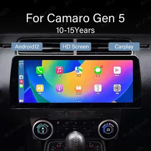 12.3Inch Touch Screen Android Car Audio For 5th Gen 2010-2015 Chevrolet Camaro GPS navigation Auto Stereo Car DVD Player Carplay