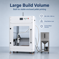 Nouvelle imprimante 3D industrielle Protolink3D 600x600x1000mm à pellets FGF, chambre fermée, plateau chauffant, double extrudeur, nivellement automatique, WiFi/USB