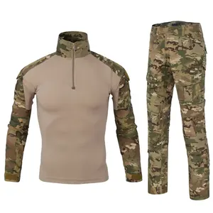 FROG Suit Tactical Outdoor Training Camouflage Uniform Rip-Stop Breathable Durable Cloth Climbing Trousers and Top