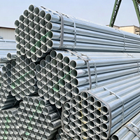 Tuyau en acier rond galvanisé ERW de 1,5, 2, 3, 4 et 6 pouces, fabriqué en usine, pour système d'eau