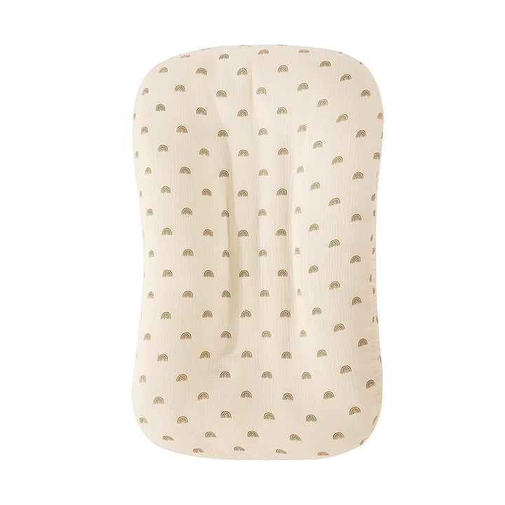 Nursing Pillow & Baby Lounger Cover - Soft Stretchy Slipcover With Hidden Zipper, Light Brown Checkerboard
