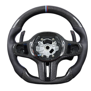 Volant sport en fibre de carbone pour <span class=keywords><strong>BMW</strong></span> G02 G05 G06 G20 G21 G22 G26 G29 G30 G80 G87 F40 G G01 G11 G12 G14 - Pièces automobiles - Product Image 2