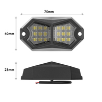 Feux Rock Haute Qualité 12-24V 18 LED RGB Blanc Pur pour Camion Remorque 4x4 Hors-Route Jeep Autres Accessoires d'Éclairage Automobile Pickup SUV