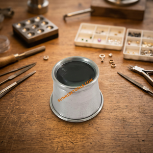 Loupe en acier inoxydable irrégulière SUNTOOLS/STIPL pour la testation des gemmes et la fabrication de bijoux - Product Image 4