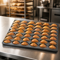 Plateau de cuisson pour croissants, moule à croissants antiadhésif pour boulangerie, four commercial, vente en gros
