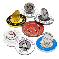 Marqueur de balle promotionnel de club de golf de tournoi de logo personnalisé pièce de balle amovible avec magnétique