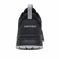 AIMVVSEC - Zapatos de Seguridad Ligeros de Microfibra y Gamuza, con Puntera de Material Compuesto, Antiaplastamiento, para Construcción, Minería y Fábrica