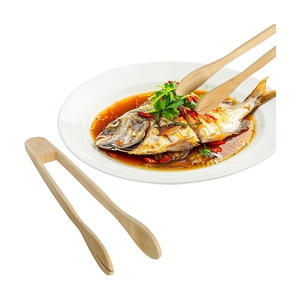 ที่คีบอาหารทำจากไม้ไผ่ ด้ามจับกันลื่น เหมาะสำหรับบาร์บีคิว ครัว ที่คีบขนมปัง ใช้สำหรับอบอาหาร ขนมขบเคี้ยว สลัด เนื้อหมู ขนมปัง - Product Image 4