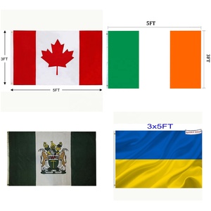 Bandera Nacional Personalizada para Fanáticos del Fútbol, Decoración para Eventos del Mundial de Fútbol 2026, Impresión de Poliéster de Alta Calidad - Product Image 1