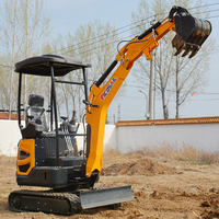 Livraison Gratuite Nouveau 2026 Mini-Excavatrice Multifonctionnelle 2T Diesel EPA sur Chenilles pour Usage Agricole et Domestique avec Accessoires