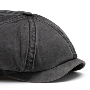 Casquette gavroche hommes femmes coton lavé chapeau <span class=keywords><strong>boulanger</strong></span> garçon casquettes rétro Vintage extérieur Cabbie casquette plate quatre saisons - Product Image 4