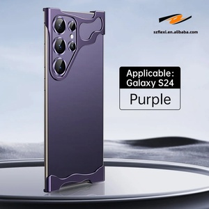Coque de téléphone <span class=keywords><strong>nue</strong></span> sans monture en métal aluminium anti-collision avec film d'objectif pour Samsung Galaxy S23 Ultra S24 Ultra S24Plus étui pare-chocs - Product Image 4