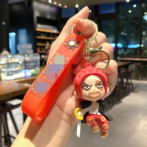 พวงกุญแจยางสำหรับเด็กรูปตุ๊กตาผ้าพีวีซีนุ่ม3D จากร้าน Luffi Zoro Sanji <span class=keywords><strong>Chopper</strong></span> Franky <span class=keywords><strong>Brook</strong></span> Shanks พวงกุญแจยางสำหรับเด็ก - Product Image 5