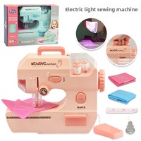 Mini machine à coudre électrique éducative transfrontalière pour enfants, accessoires de couture DIY pour le plastique