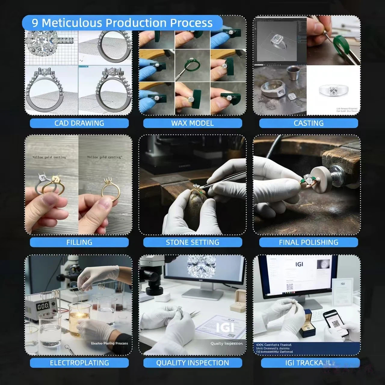 custom lab diamond ring