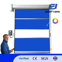 Puerta de Garaje Enrollable Automática de PVC Moderna, de Alta Velocidad, Resistente al Viento, para Taller y Almacén