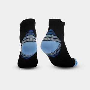 Chaussettes de compression courtes pour le soutien de la cheville, pour la course à pied, le cyclisme, les sports de plein air, en nylon, couleur contrastée, pour hommes et femmes, 33199 - Product Image 2