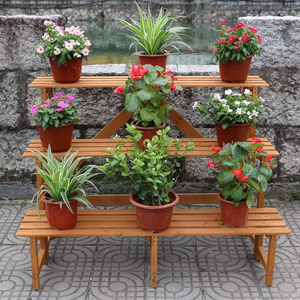 Présentoir pratique de <span class=keywords><strong>plante</strong></span> de jardin extérieur de support de <span class=keywords><strong>plante</strong></span> de grand <span class=keywords><strong>coin</strong></span> Durable de haute qualité - Product Image 5
