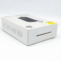 Boîte d'emballage en papier pliable écologique avec logo personnalisé pour chargeur de batterie externe, produits électroniques, cadeaux et vente au détail