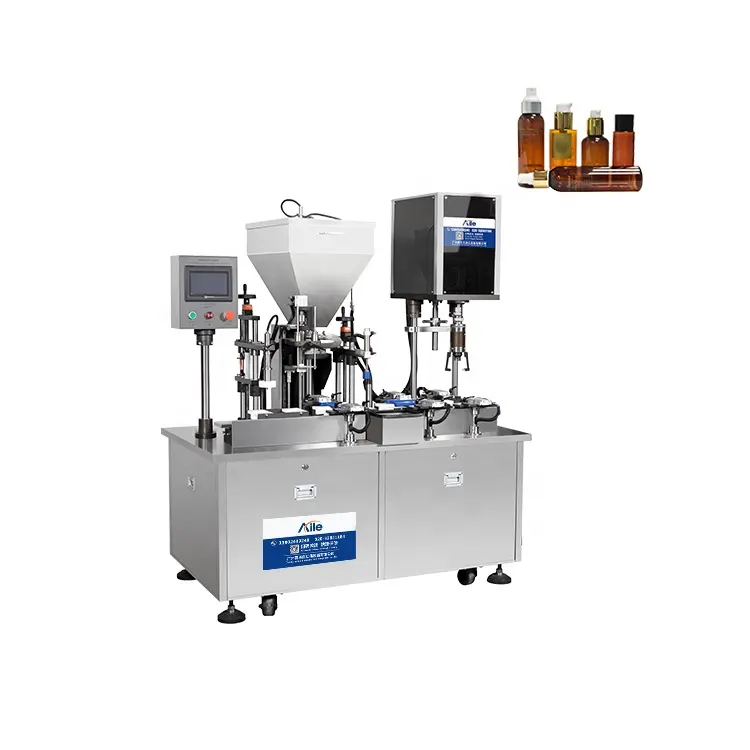 automatic linear single head lotion filling capping factory product machine for hand gel