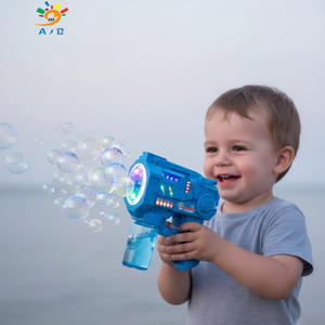 3 + आयु एब्स प्लास्टिक लाइट ध्वनि प्रभाव आउटडोर खिलौना बच्चों के लिए इलेक्ट्रिक स्पेस बबल गन खिलौने उपहार - Product Image 3
