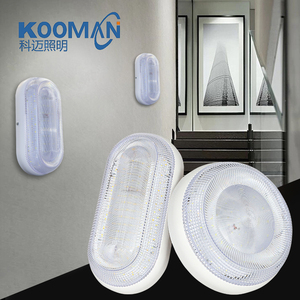 OEM chống ẩm dẫn vách ngăn ánh sáng ABS + PC Bìa 24W ngoài trời bề mặt gắn tường vườn đèn - Product Image 1