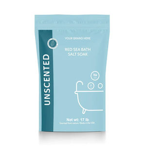 Marque privée Services de marque blanche Sels de bain de la mer rouge Sac de 17lb Pureté non parfumée Simple Thérapeutique Minera LRich Soak Made in USA - Product Image 1