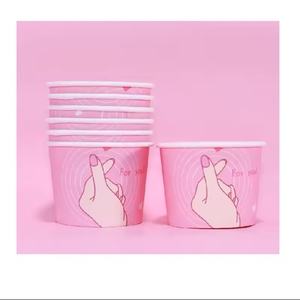 กระดาษลูกฟูกคุณภาพสูงถ้วยกระดาษอาหารบรรจุภัณฑ์ถ้วยกระดาษไอศกรีมขนมแบบใช้แล้วทิ้งขายส่ง - Product Image 5