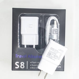 Pour chargeur de téléphone portable adaptatif EU US Plug adaptateur de voyage noir <span class=keywords><strong>blanc</strong></span> 5V 2A 15W chargeur mural rapide pour S9/S9 +/S8/S8 +/Note8 - Product Image 5