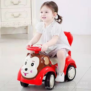 Pink Monkey Ride On Car For Toddlers 1-5 Years Plastic Push Walker With Music And Steering Wheel - Product Image 4