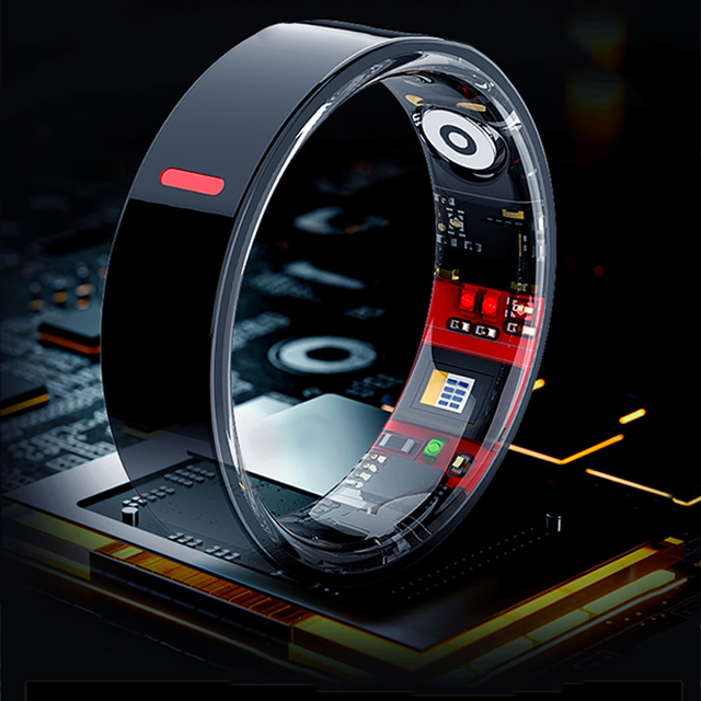 Smart Ring Manufacturer Health Tracker Heart Rate Blood Oxygen Monitor App Control 4-Day Battery IP68 5 ATM Waterproof Stainless