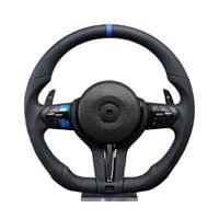   Volant de direction à ligne bleue, fond plat, performance Sprint, personnalisation, amélioration de la prise en main, remplacement pour la plupart des modèles