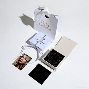 Bolsa de Papel para Joyería con Logotipo Personalizado al por Mayor, Bolsa de Compras para Joyería con Cinta, Bolsa de Papel para Empaque de Joyería, Bolsa para Collares y Anillos - Product Image 3