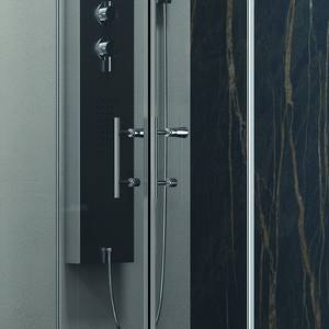 Kamalu KF6000S, puerta corredera sin marco de acero inoxidable, 200x80, cabina de ducha de esquina para dormitorio/baño/exterior, vidrio de 6mm - Product Image 6