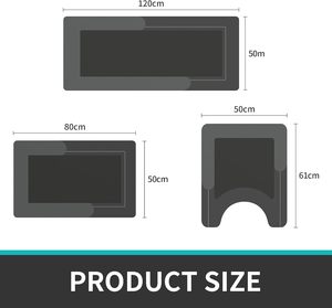 Tapis de cuisine moderne en caoutchouc antidérapant et imperméable, tapis ergonomique confortable pour la cuisine et le bureau - Product Image 2