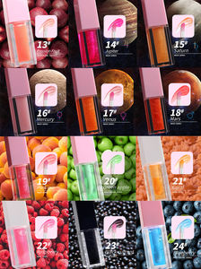 New Shades Gigi Pink Lip Glossy Coconut <strong>Oil</strong> Vitamin E Private Label Lip Plumper <strong>Oil</strong> - Product Image 4