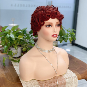 วิกผมบ๊อบสั้นแบบหยิก 99J สำหรับ<span class=keywords><strong>ผู้หญิง</strong></span>ผิวสี วิกผมทรงพิกซี่คัทจากผมแท้ ขายส่ง - Product Image 1