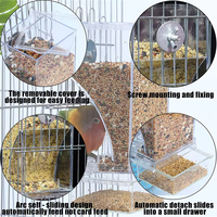 Mangeoires en plastique suspendues automatiques de haute qualité pour pigeons perroquets oiseaux d'amour pour animaux de compagnie