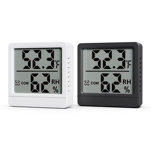 เครื่องวัดอุณหภูมิแบบดิจิตอลหน้าจอ LCD, เทอร์โมไฮโกรมิเตอร์มีความแม่นยำสูง ± 1 ℃ เครื่องวัดอุณหภูมิดิจิตอลไฮโกรมิเตอร์ - Product Image 1