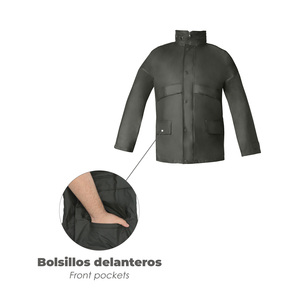 Traje Impermeable de Poliuretano Verde, Talla 9-XXL - Product Image 5