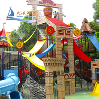DALANG Maya Aqua aventure toboggan équipement de terrain de jeu éclaboussures d'eau ensemble de jeu extérieur toboggan tubulaire pour enfants piscine parc de villégiature